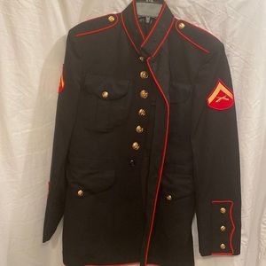 US Marine’s dress blues jacket, good used condition.